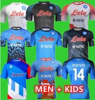 22 23 SSC Napoli Soccer Jerseys Halloween Simeone Lozano Osimhen Edi￧￣o Limitada Camisas de Futebol Kvaratskhelia 2022 Anguissa Zielinski
