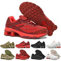 Shox Ride 2 Diseñador Running Running Running Triple Medium Olive Green Red clásico de zapatilla de zapatilla al aire libre para hombres y mujeres entrenadores deportivos jogging caminar