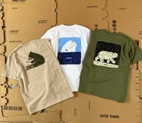 TNF Protection de l'environnement Impression animale pure Coton Round Coure ￠ manches courtes T-shirt