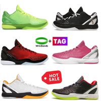 2023 Mamba 6 Zapatos de baloncesto KB Prptro Mambacita Sweet 16 Men Sneakers Grinch Del Sol Chaos Chaos Red Red Think Pink Prelude Breathable Mens Sport Sneaker