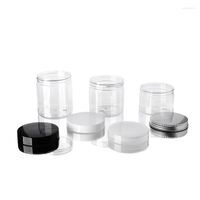 Speicherflaschen Großhandel 400 g 400 ml klares Plastikglas und Deckel leerer Lebensmittelbehälter Make -up -Box -Reiseflasche Gesichtsmaskenbehälter