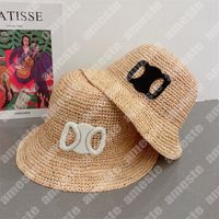 Sombrero de sombrero de paja de moda sombreros de cubo para hombres para hombres de verano Caberas de playa Casquette Casual Fisherman Marca de lujo Sunhat
