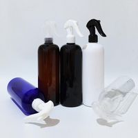 Depolama Şişeleri 10 PCS 500ml Beyaz Siyah Plastik Tetik Sprey Pompa Şişesi 500cc Büyük Hacimli Sıvı Parfüm