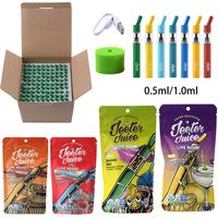 10 Flavours -Jeeter -Saft wiederaufladbare E -Zigaretten 0,5 ml 1 ml Einweg -Vapes -Stift -Geräte -Kits 180 -mAh Vape Pens Micro mit Boden USB -Steckern