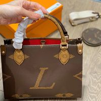 Onthego PM Tote Bag Designer Bag Bag Ribbon Coftle Coin Bag Bag Ladies Fashion Handster Counter Bag Canvas Luxury Crossbody Bag New 2023