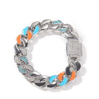 Designer Bracelet Titanium Steel Bracelet Chain with Diamond...