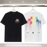 Fashion Mens T-shirt Summer Summer Sleeves for Men Women Designer Tshirts imprim￩s Tops Tshirt d￩contract￩ Man