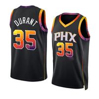 Stitched Basketball Jersey Kevin Durant blue white black S-XXL City Jersey
