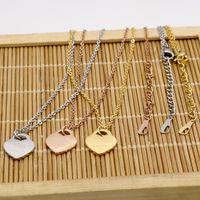 Luxury Classic Heart Set Gold Designer Pulsera de collar para mujeres 925 Link Girls Valentine's Day Love Jewellry Wholesale y minorista