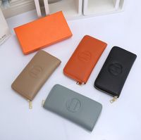 Diseñador de billetera larga y corta para mujeres bolsas de la cremallera de la cremallera del soporte del bolsillo de la tarjeta de la mejor calidad de la calidad