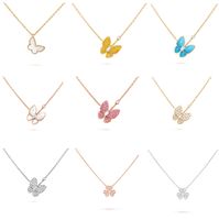 18 style Fashion Classic Lucky Clover Necklace Pendant Stain...