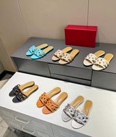 Designer Luxury Oran Sandal Femmes Cha￮ne Slides ￉t￩ Rubber Big Slides Fashion Place Chaussures sexy Slippers plates Top Quality With Box 35-42