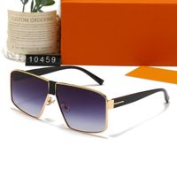 Gafas de sol para mujeres Hombres Classic Summer Fashion 2023 Estilo de metal Metal Square-Frame Glasses UV Protection Lens