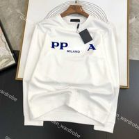 PRA Designer Herren Sweatshirt Uns Shirts Cotton Long Lose Crewneck 3D Printed Pullover Übergroße Luxus Casual Sportswear 0044