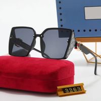 Klasik Tasarımcı Güneş Gözlüğü Polarize Lens Moda Yaz Plaj Gözlükleri Tam Çerçeve Mektup Dikdörtgen Tasarım Erkek Kadın 4 İsteğe Bağlı Yüksek Kalite Kutu