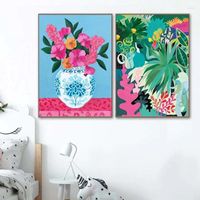 Peintures Chénistory DIY PEINTURE par Numbers for Bundle Coloring Fleurs Feuilles adultes Gift Unique Decoration Home