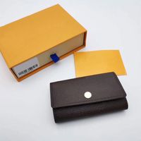 Top Quality Genuine Leather Key Wallets Brown flower famous ...