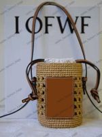 Out Famous Designer Women' s Bag Brand Straw Hollowed To...