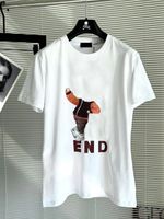 Männer Frauen Designer Luxusmarke T-Shirt Baumwollstoff Tops Sommer Logo Print T-Shirts Lässige Mode Freizeit Street T-Shirt Weißes und schwarzes T-Shirt