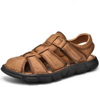 Pantofole saltmore spiaggia scarpe estate in pelle di cuoio sandali dimensioni 38-48 y2302