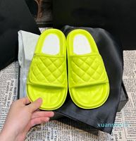 Slipper Sluys Diseñador Designadoras de rombos Fashion Women Flat Comfort Flip Flip Sandalias de verano Luxury Beach Sandalia a cuadros