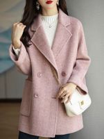 Mélanges de laine de femmes Coats Fashion en pardessus