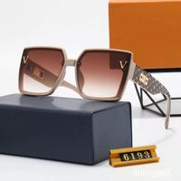 مصمم فاخر العلامة التجارية للنظارات الشمسية مصممة شمسية عالية الجودة نظارات النساء من الرجال نظارات نسائية شمس الزجاج UV400 للجنسين مع صندوق 6193