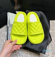 Slipper Slides Designer Rhombus Slippers Moda Mulher Flip Flip Flip Flip Sandals de verão Sandálias Beach Sandália