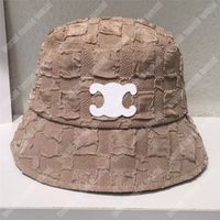 Mode Sommerdesigner Eimer Hut für Frauen Luxus -Männer Designer STPTETTE HATS CLASSIC GEOMETRIC SUNHAT SITTEKTETE HATTE