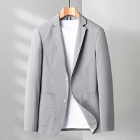 Costumes pour hommes haut de gamme hommes pour Blazer Slim Fit printemps mode coréen simple boutonnage décontracté classique costume veste marque robe manteaux