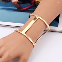 Bangle KLG Simple Style Gold Color For Women Men Charms Cros...