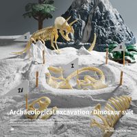 Science Discovery Kits d'excavation de dinosaures Archéologique Dig Toy Jurassic World Dinosaur Skeleton Model Science Jouets éducatifs pour garçons 230227