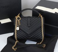 2023 sac à main de luxe sac à bandoulière Designer femmes chaîne en métal noir à clapet Messenger chaîne sac M1607