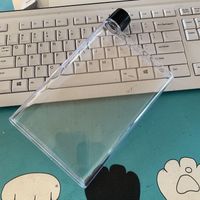 A5 Пластиковые бутылки с плоской водой BPA Бесплатная чашка для водной чашки прозрачная портативная ноутбук
