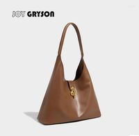 Bolsas de ombro Original Joy Gryson Tote Bag All-in-one retrô feminina grande capacidade Designer sob o braço