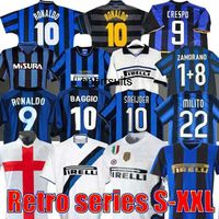 finais 2009 MILITO SNEIJDER ZANETTI Camisa Milan Retro Soccer Eto'o Football 97 98 99 01 02 Djorkaeff Baggio ADRIANO MILAN 10 11 07 08 09 BATISTUTA Zamorano RONALDO kits