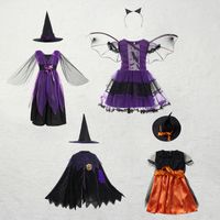 A Bruxa Trajes Cosplay Crianças Manto Role Playing Natal Vestido de Halloween Pessoas