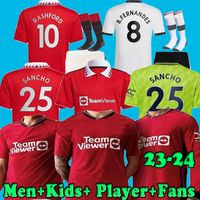 Manchester united Men Adult Kids Soccer Jerseys Full Set Uniform Shorts Socks 21 22 Man RONALDO  UTD SANCHO FERNANDES  POGBA Varane 2021 2022 Football Shirts SHAW kits