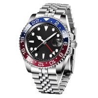 Mens aaa watch sapphire movement watches 40MM Red blue Dial ...