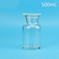 500 мл газового сбора бутылки Прозрачное прозрачное стекло с заземлением - в листовом лабораторном химическом оборудовании