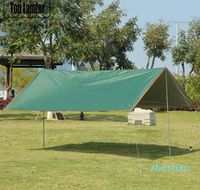 Zelte und Unterstände, langlebige Markise, Himmelsvorhang aus Polyester, glatt, spritzwassergeschützt, Sonnenschutzstoff, Campingzubehör, festes Vordach mit runden Löchern