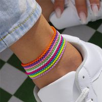 Fußkettchen, 9 Farben, einzigartiges verstellbares Eisenkette-Fußkettchen-Armband für Frauen, Sommer, Strand, dünner Knöchel, barfuß, weiblicher Fußschmuck
