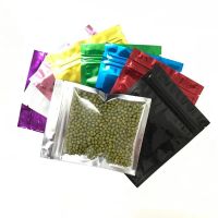 200pcs Clear Mylar Bags Sample Packets Metal Aluminum Candy Packaging zipper Pouch Resealable Plastic Foil Bag for Tea Snacks factory outlet