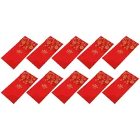 Embrulho para presente Ano oco Envelope vermelho Pacotes de dinheiro Estilo chinês Envelopes Armazenamento Bolsos tradicionais