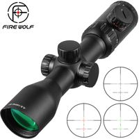 4. 5- 14X42 Hunting Riflescopes Bevel Side Double Cross Red Gr...