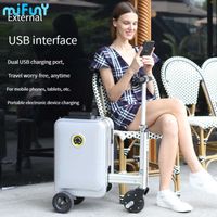 MIFUNY 18 inch Mini Rolling Luggage Business Front Opening Pull