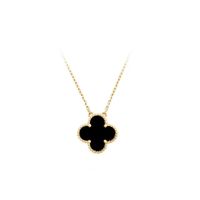 Gold Plated Necklaces Designer Necklace Four- leaf Clover Fas...
