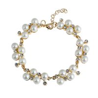 Fashion Diamond Bracelet Vintage Pearl Bracelet Ladies Decor...