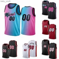 NBA_ Basketball Jerseys 75th Custom Mens Womens youth Miami''Heat''Kyle 7 Lowry Jimmy 22 Butler 4 Victor Oladipo 13 Bam Ado''nba''print