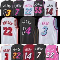 NBA_ jersey Men Basketball Jerseys Jimmy Butler Tyler Herro Kyle Lowry 14 7  22 Dwyane Wade Bam Ado Duncan Robinson Mens''nba''jerseys 